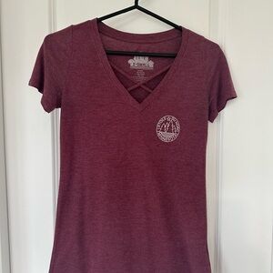 Target Red Fitted Short Sleeve T-Shirt